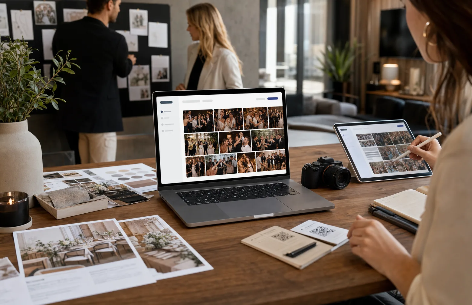 event guests using a QR code photo sharing experience for White-Label Event Photo Sharing: What Agencies Should Look for in 2026